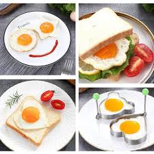 Fried Egg Mold Ring 4pcs Pancake Shapes